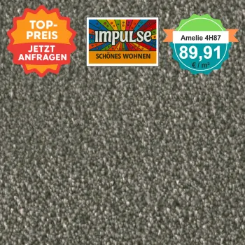 Vorwerk Amelie 4H87 grün – Velours Teppichboden 4 m – mit Preisangabe auf dem Bild